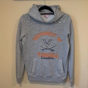 VS Pink UVA Cavaliers Studded Fleece Hoodies